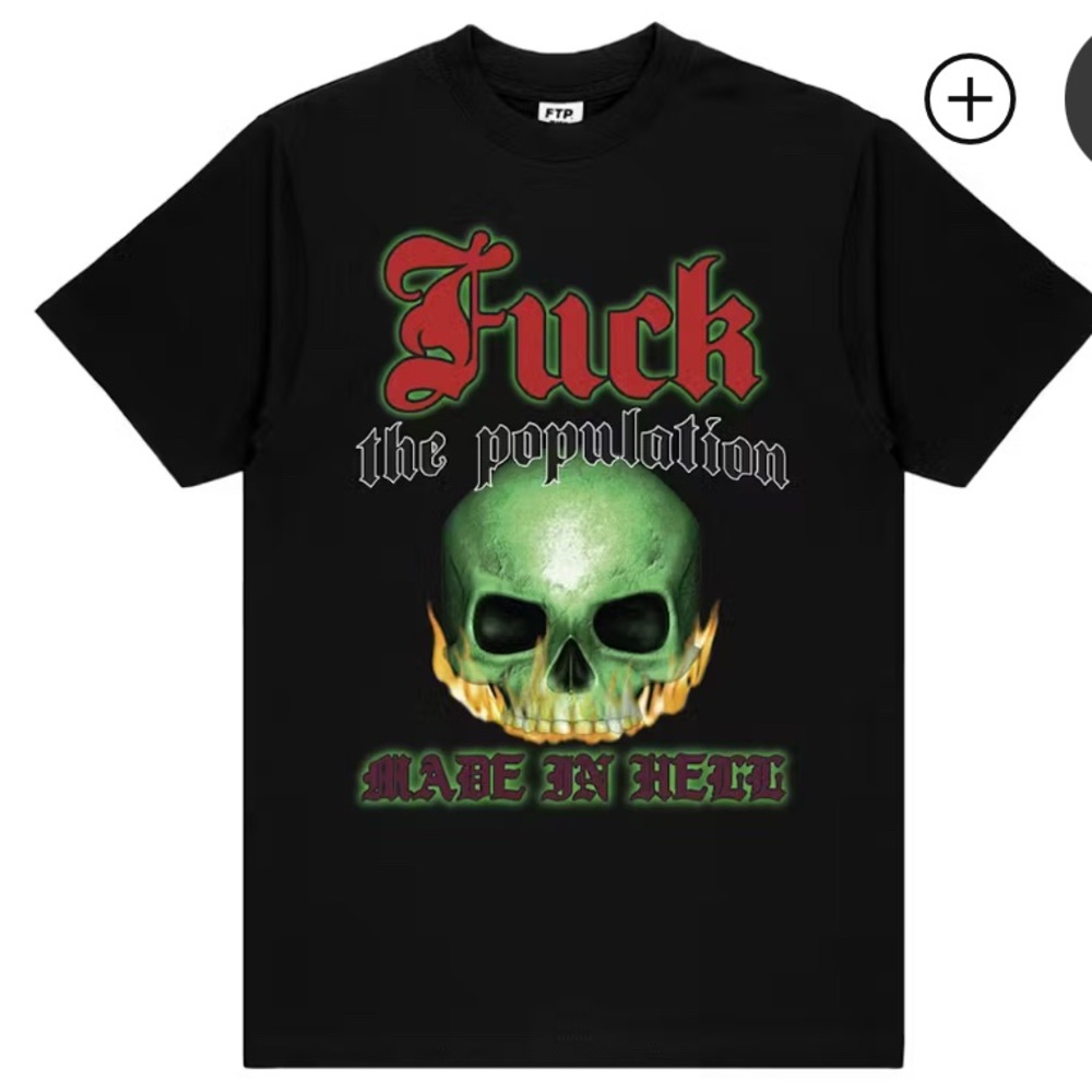 FTP Flaming Skull Tee
Black